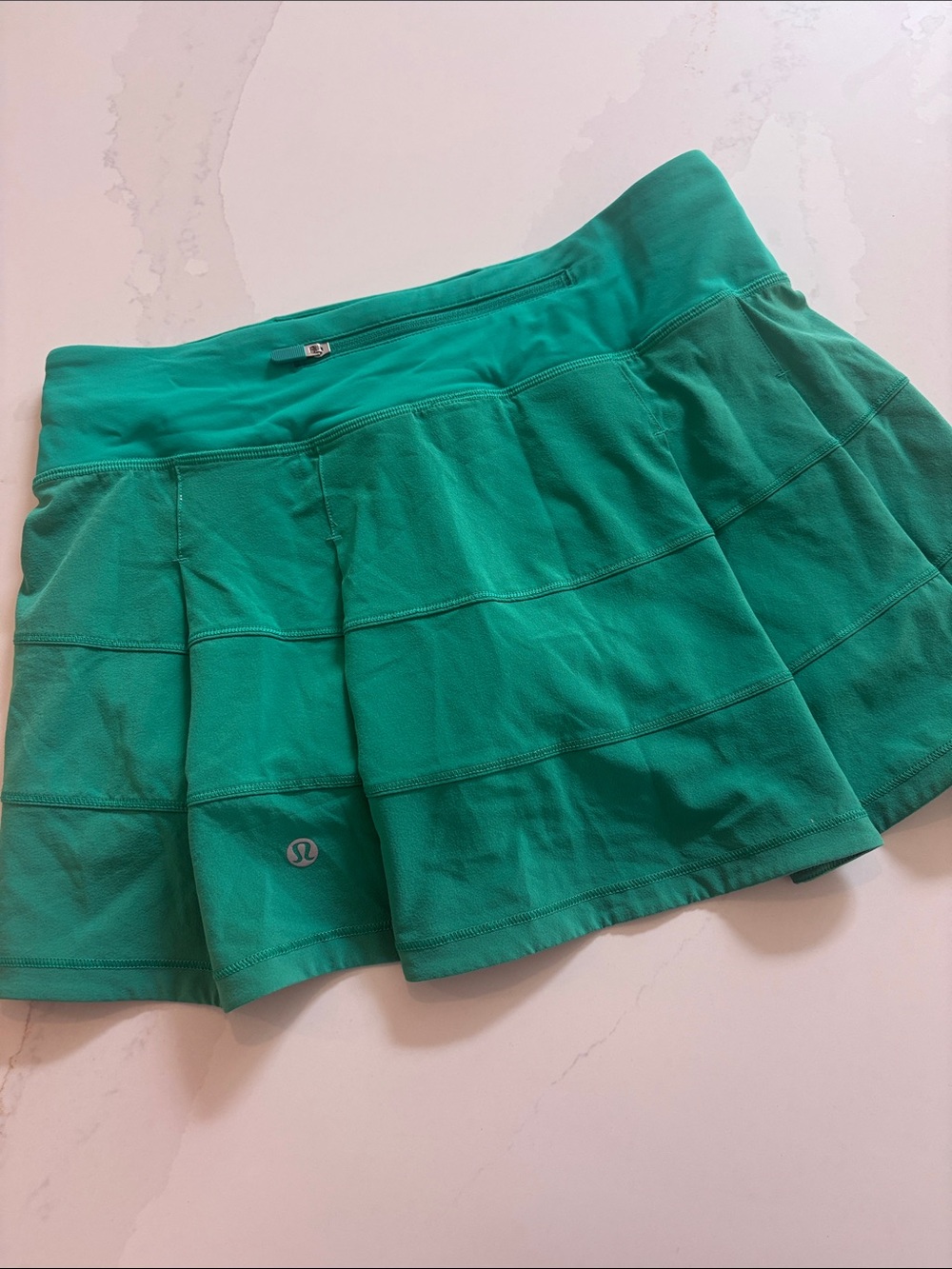 lululemon Pace-Rival Emerald Green Mid/Rise Skirt - Picture 2 of 5